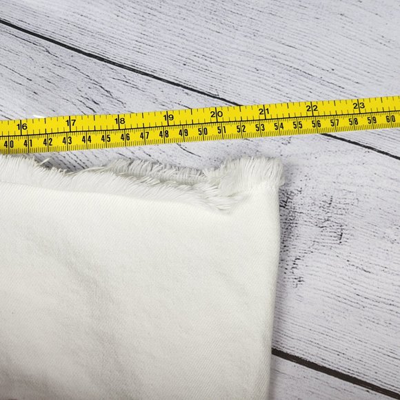 Zara Denim Skirt White Distressed, Size S - Picture 11 of 13